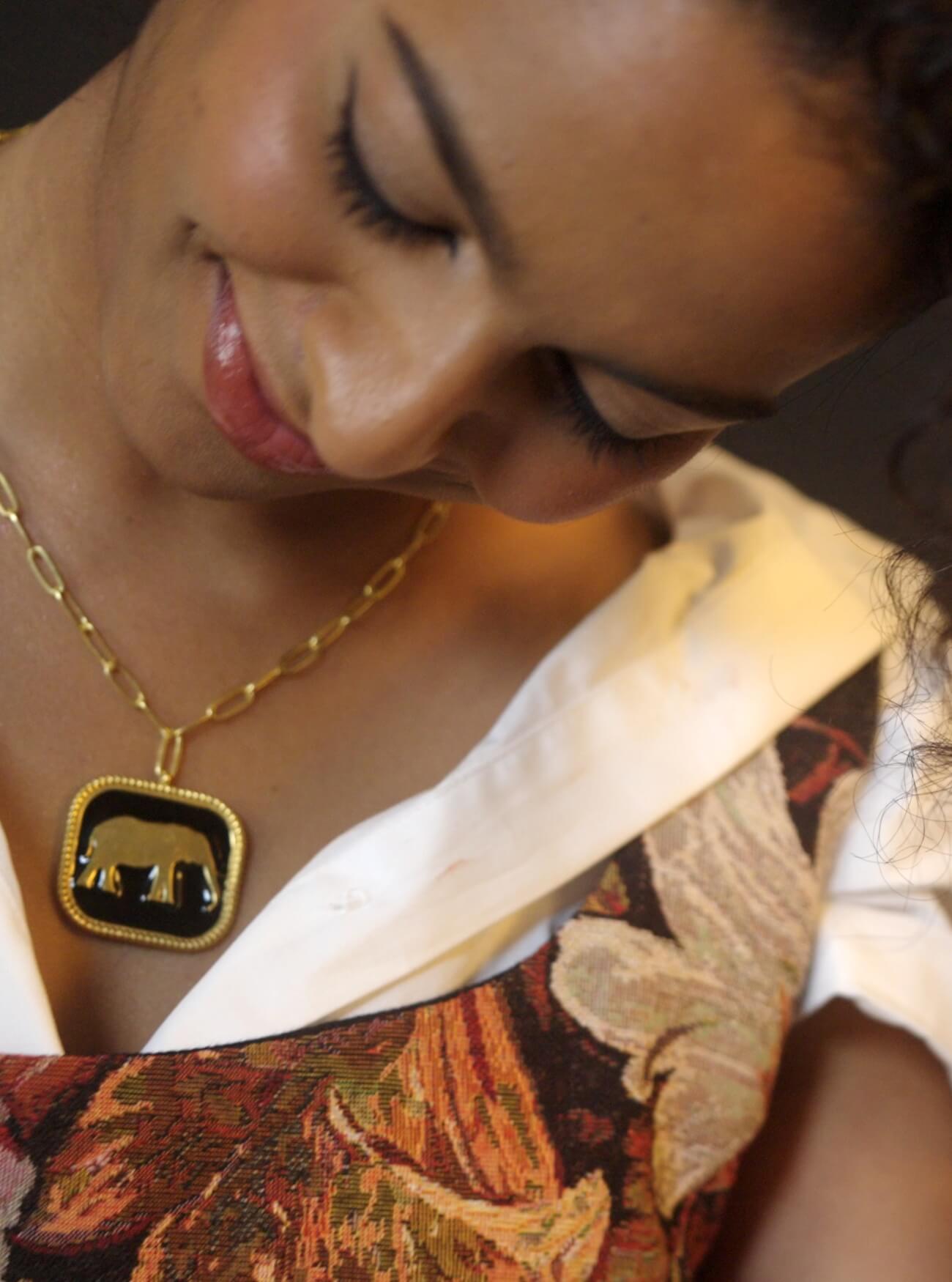 Elephant Pendant Necklace