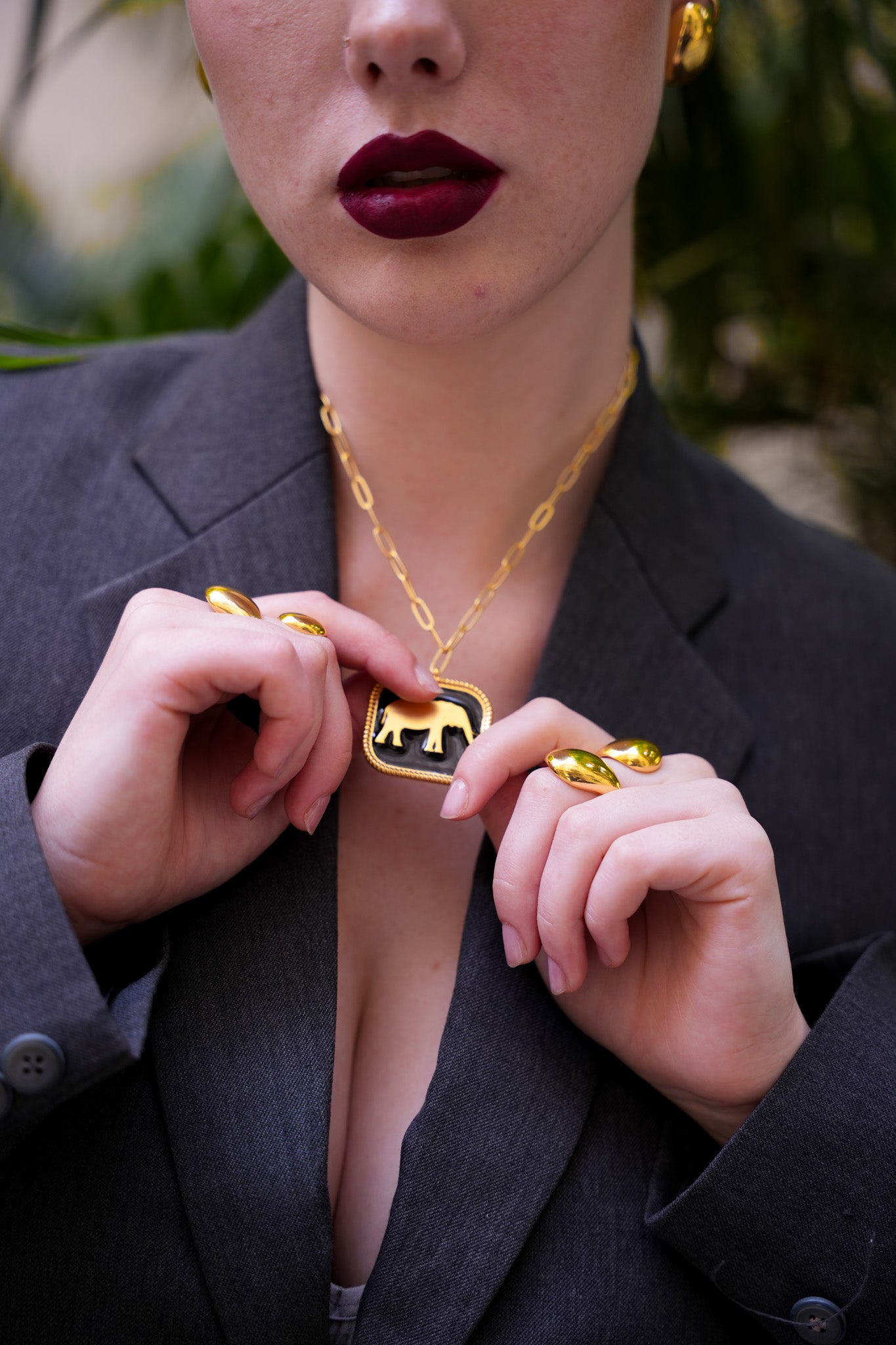 Elephant Pendant Necklace