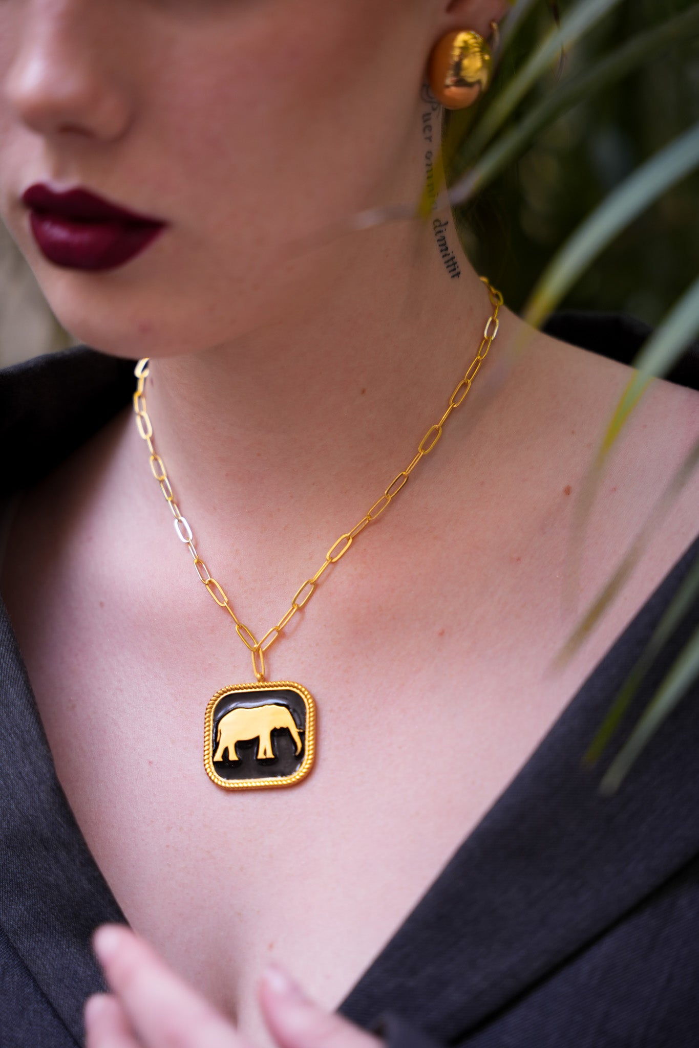 Elephant Pendant Necklace
