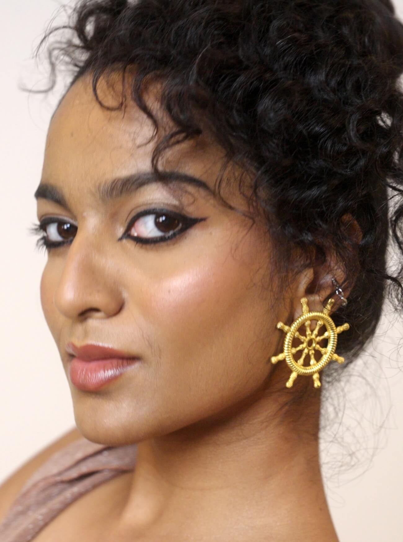 Ship’s Wheel Earrings