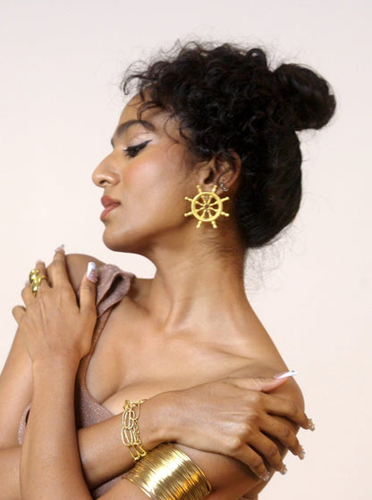 Ship’s Wheel Earrings