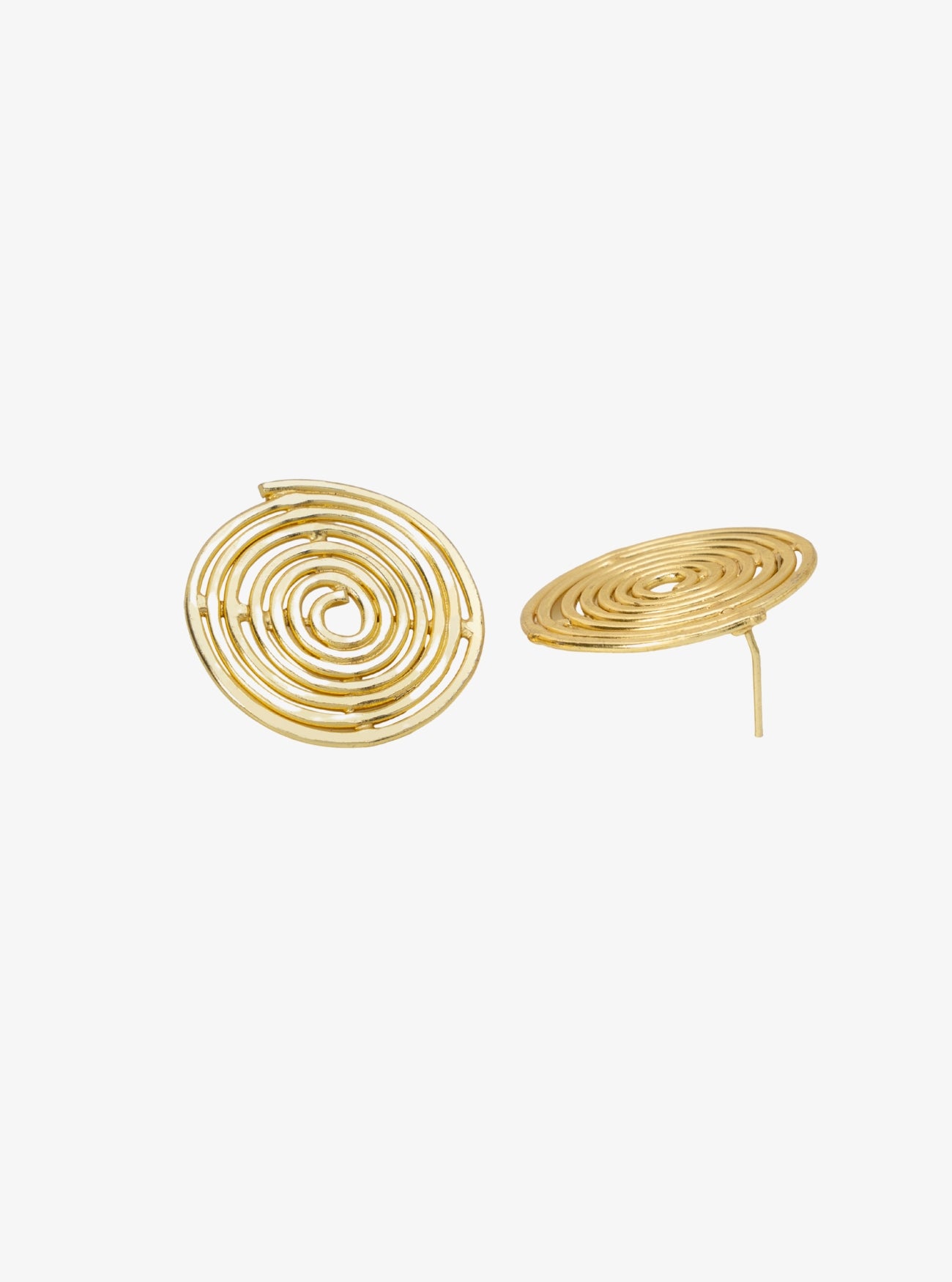 Spirali Coin Earrings
