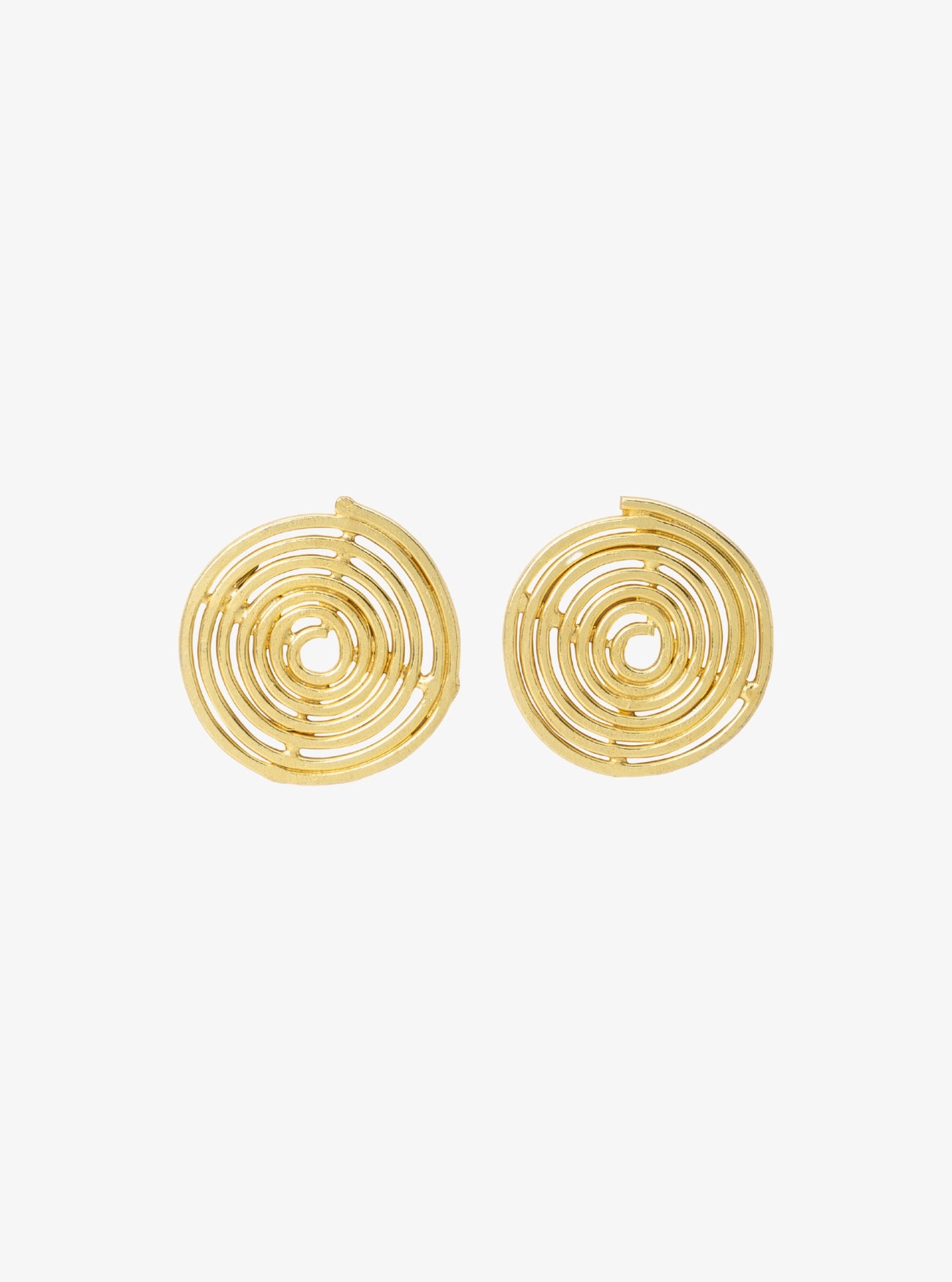 Spirali Coin Earrings