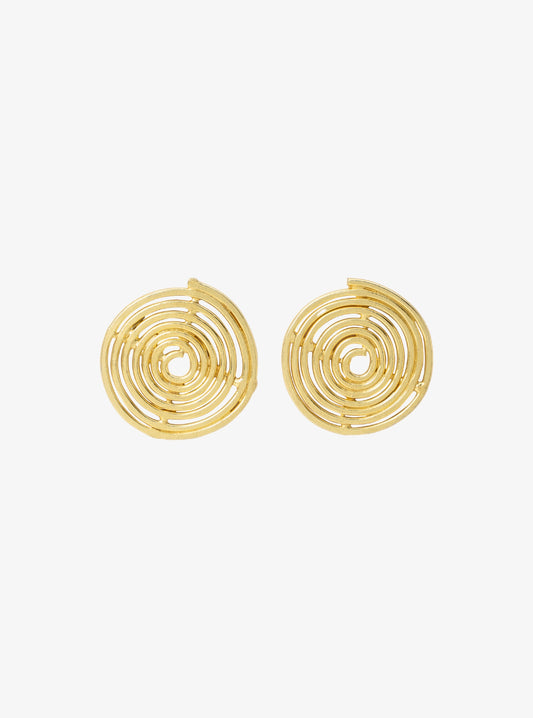 Spirali Coin Earrings