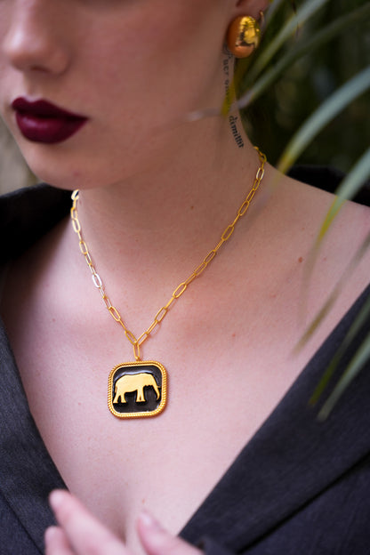Elephant Pendant Necklace