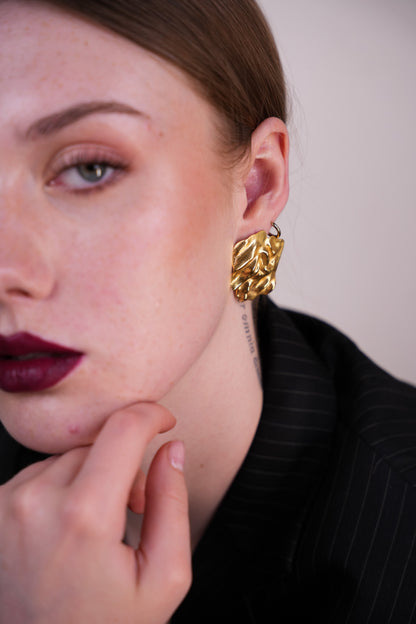 Gold Foil Earrings