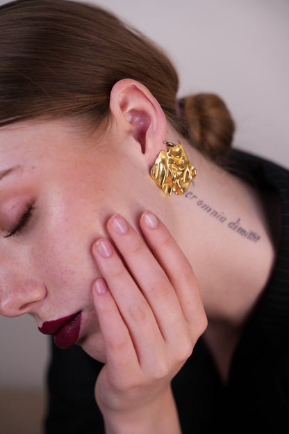 Gold Foil Earrings