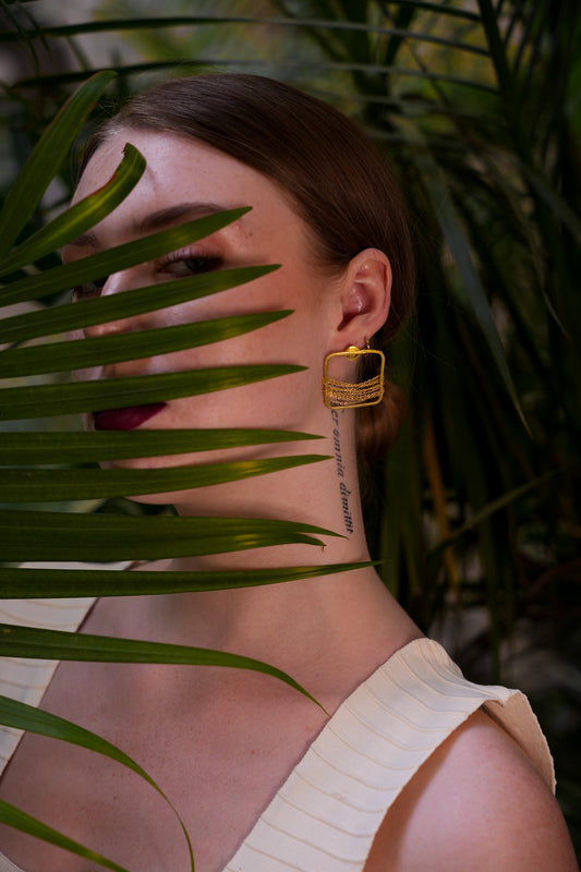 Chained Wave Earrings