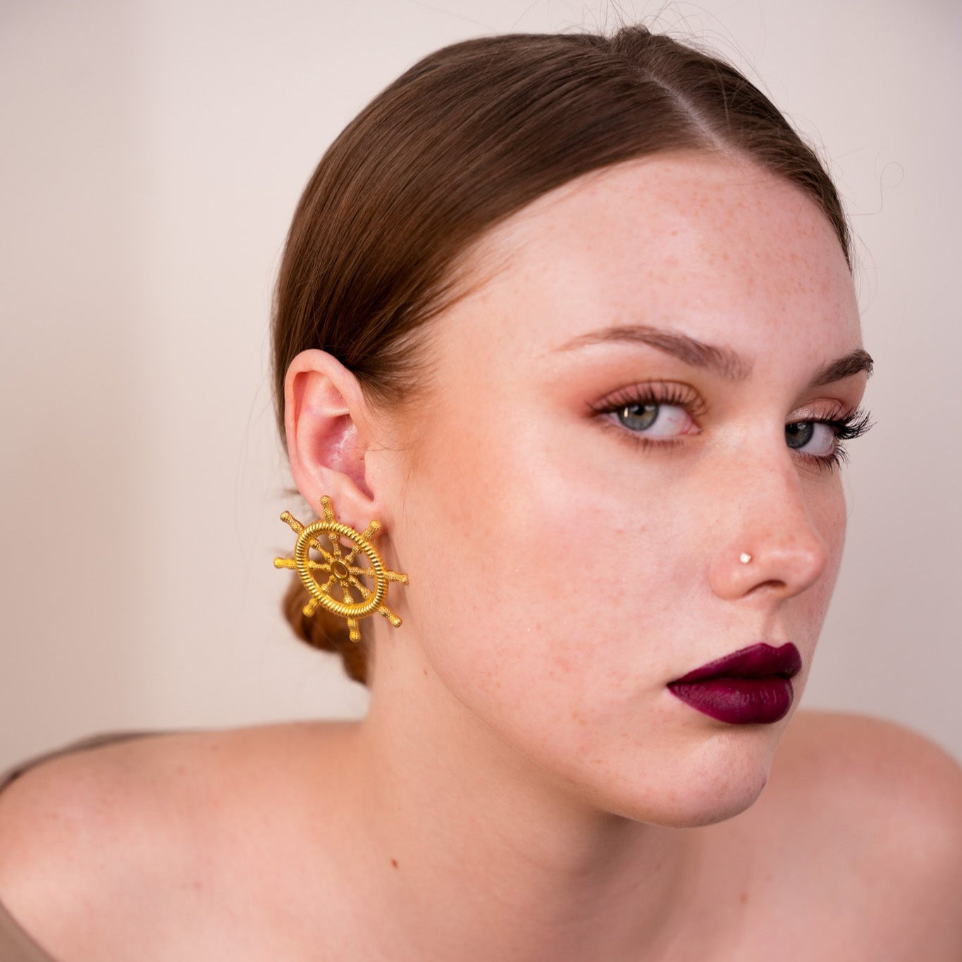 Ship’s Wheel Earrings