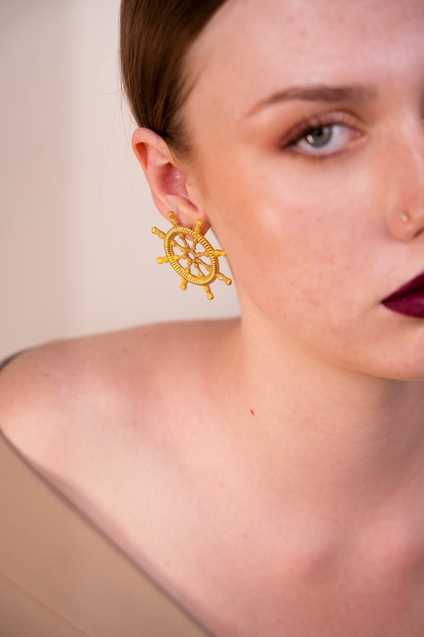 Ship’s Wheel Earrings