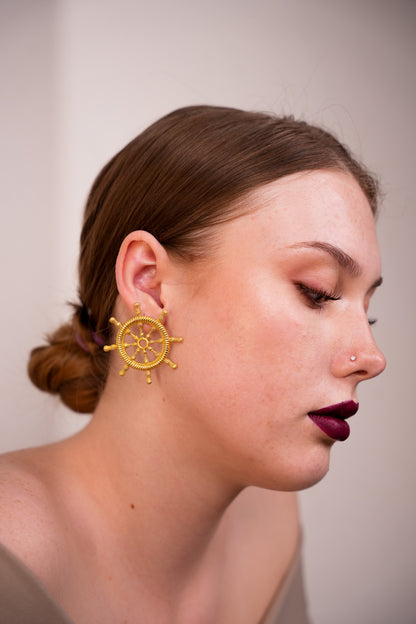 Ship’s Wheel Earrings